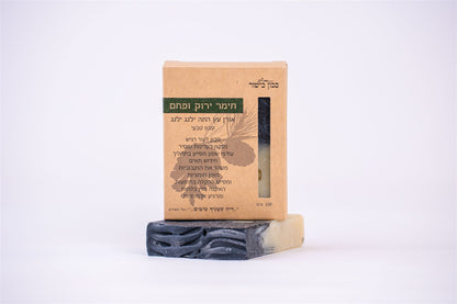 סבון חימר ירוק ופחם פעיל